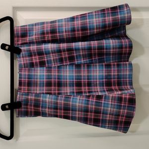 Dolls Kill Blue and Pink Plaid Mini Skirt